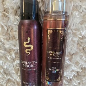 New Bath & Body Everlasting Magic Shimmer Fizz Lotion And Fragrance Spray DISC